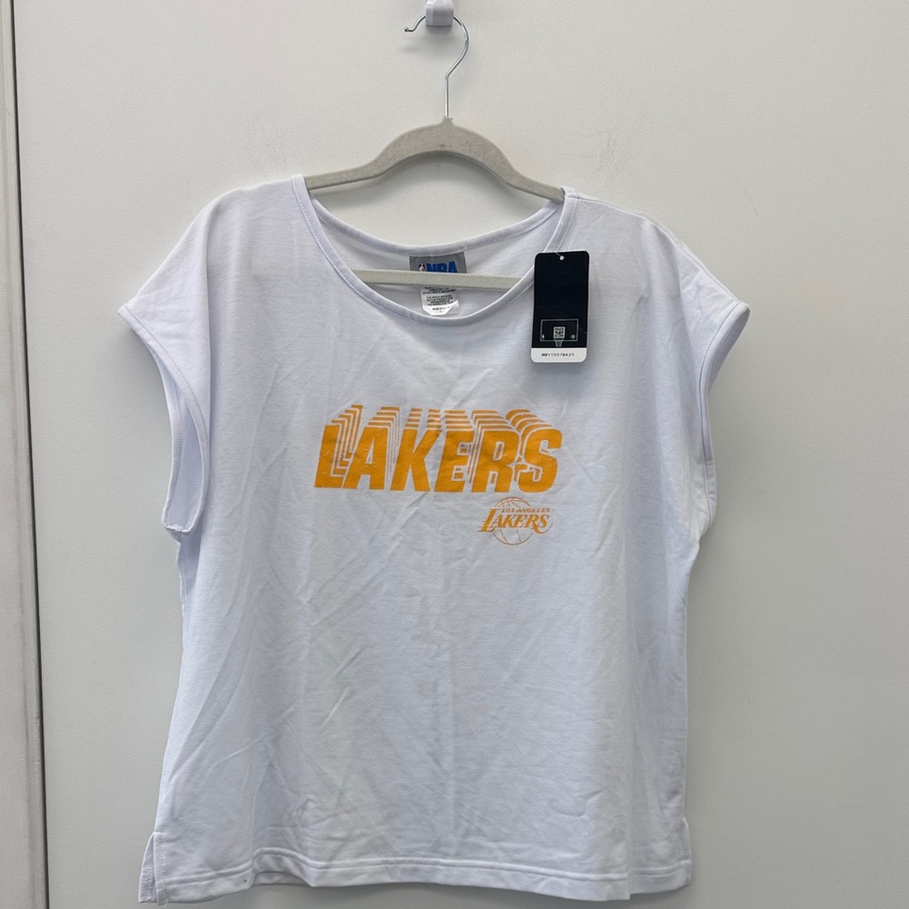Lakers Women's White Top Size Large